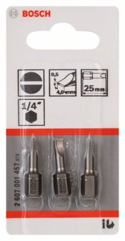 Насадка-бита Extra Hart S 0,5x4,0, 25 mm 2607001457